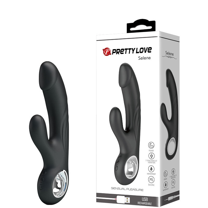 Vibrador com Estimulador Clitoriano Recarregável Pretty Lovepretty love