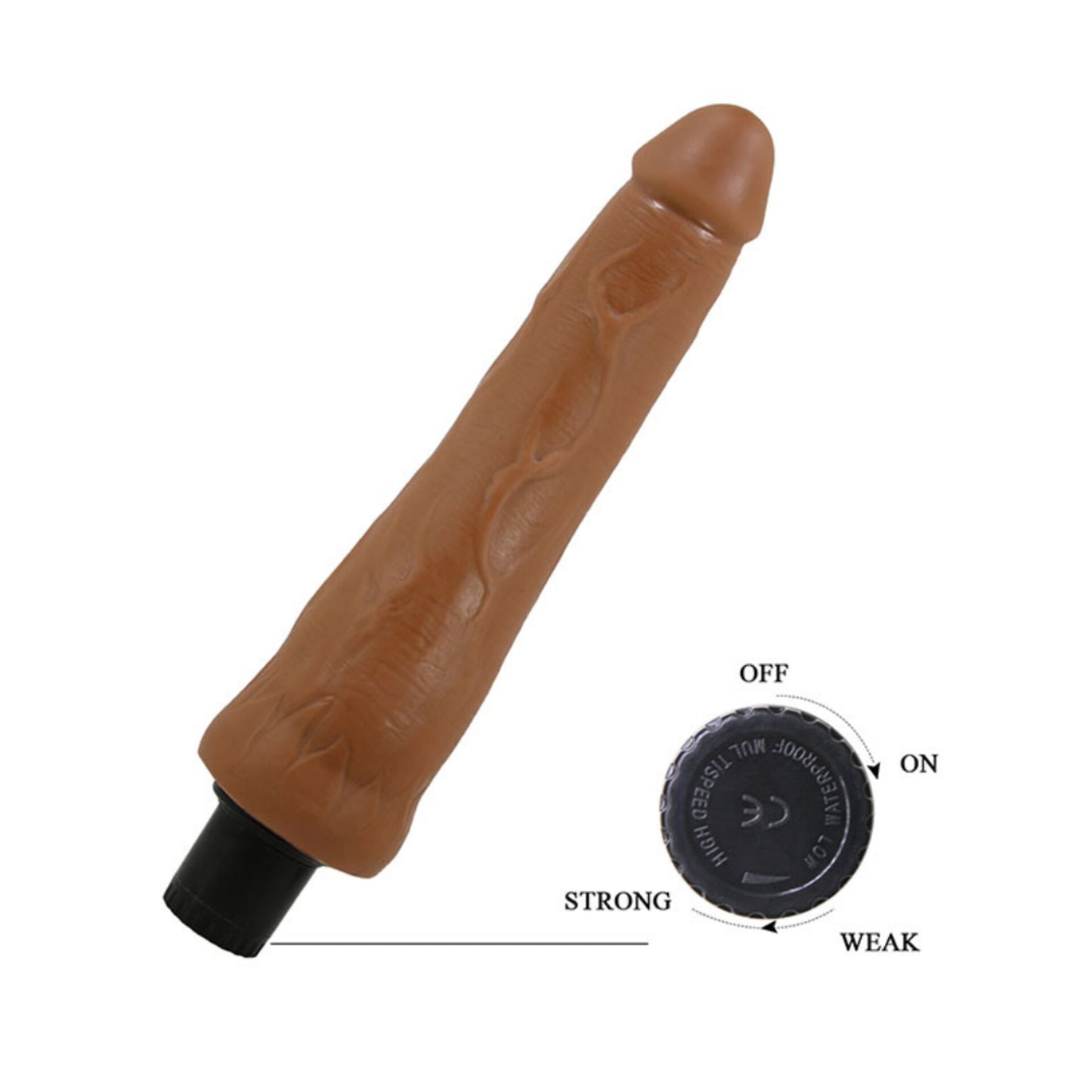 Vibrador Realístico Dupla Densidade 21,5 cm