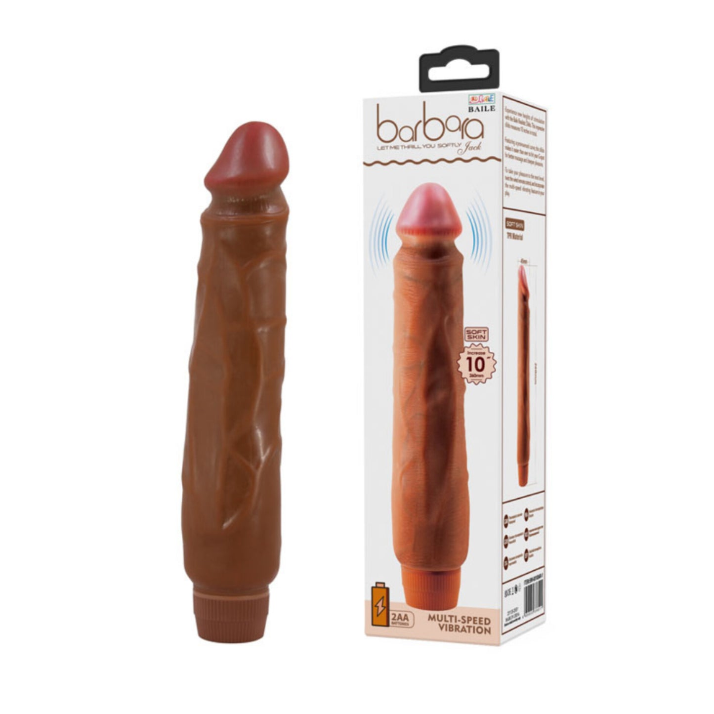 Vibrador Realístico 25,5 cm