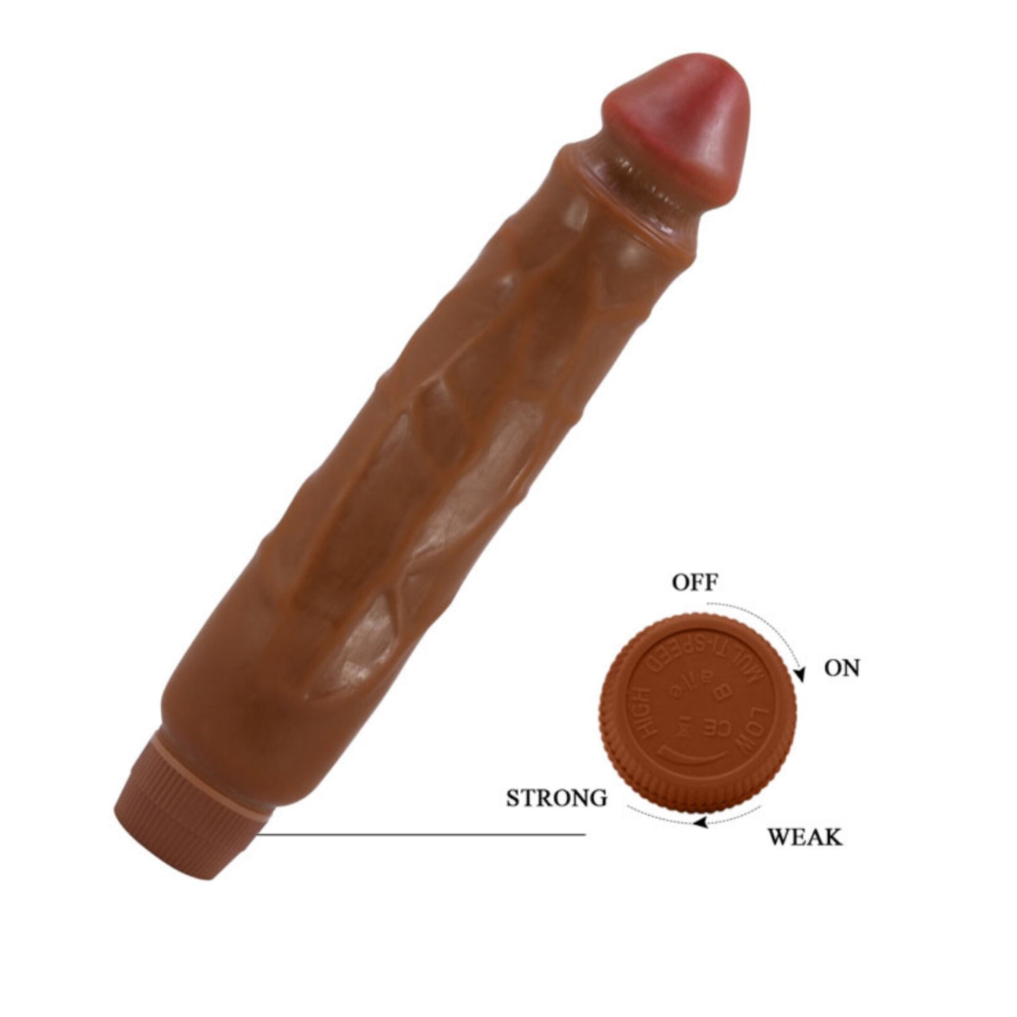 Vibrador Realístico 25,5 cm