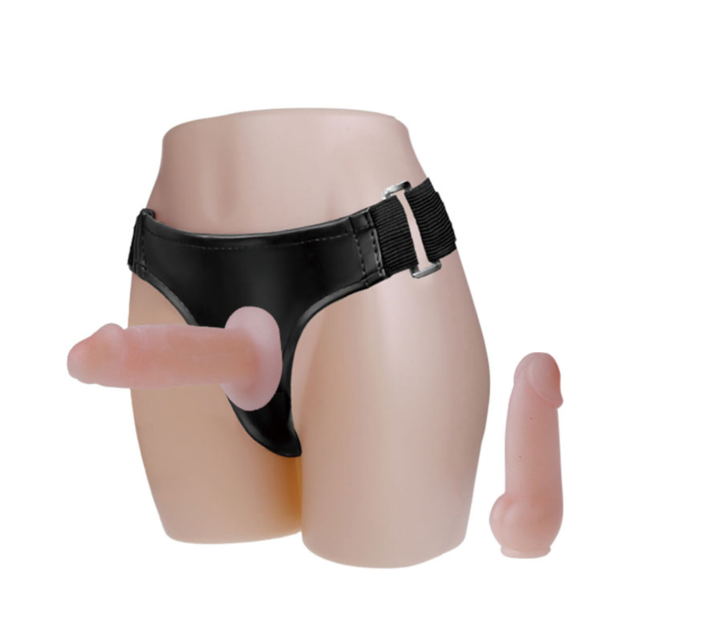 Cinta Peniana Dupla Strap On em Cyberskin
