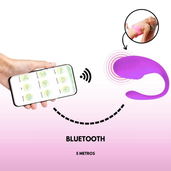 Vibrador para Casal Recarregável 10 Modos de Vibração via App