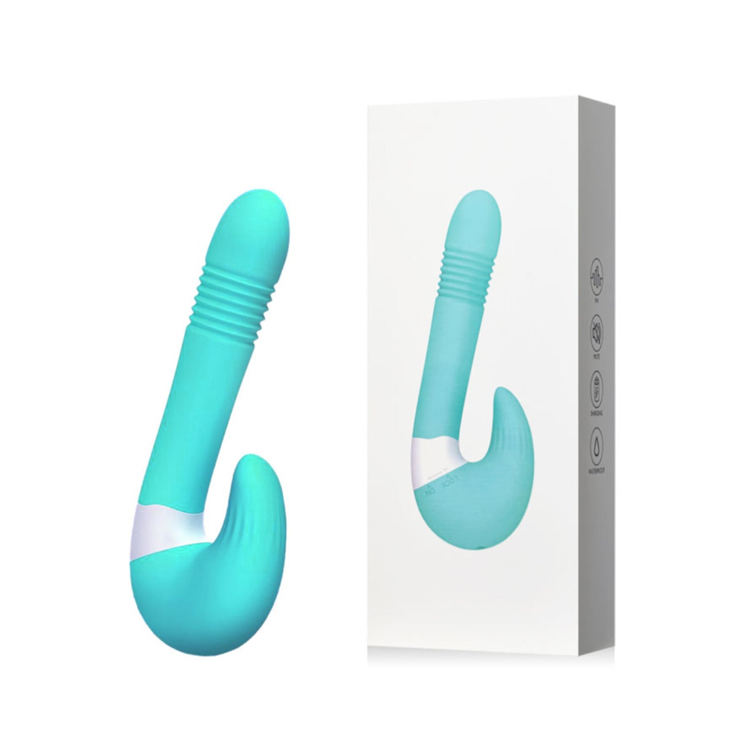 Vibrador Duplo Vai e Vem Recarregável