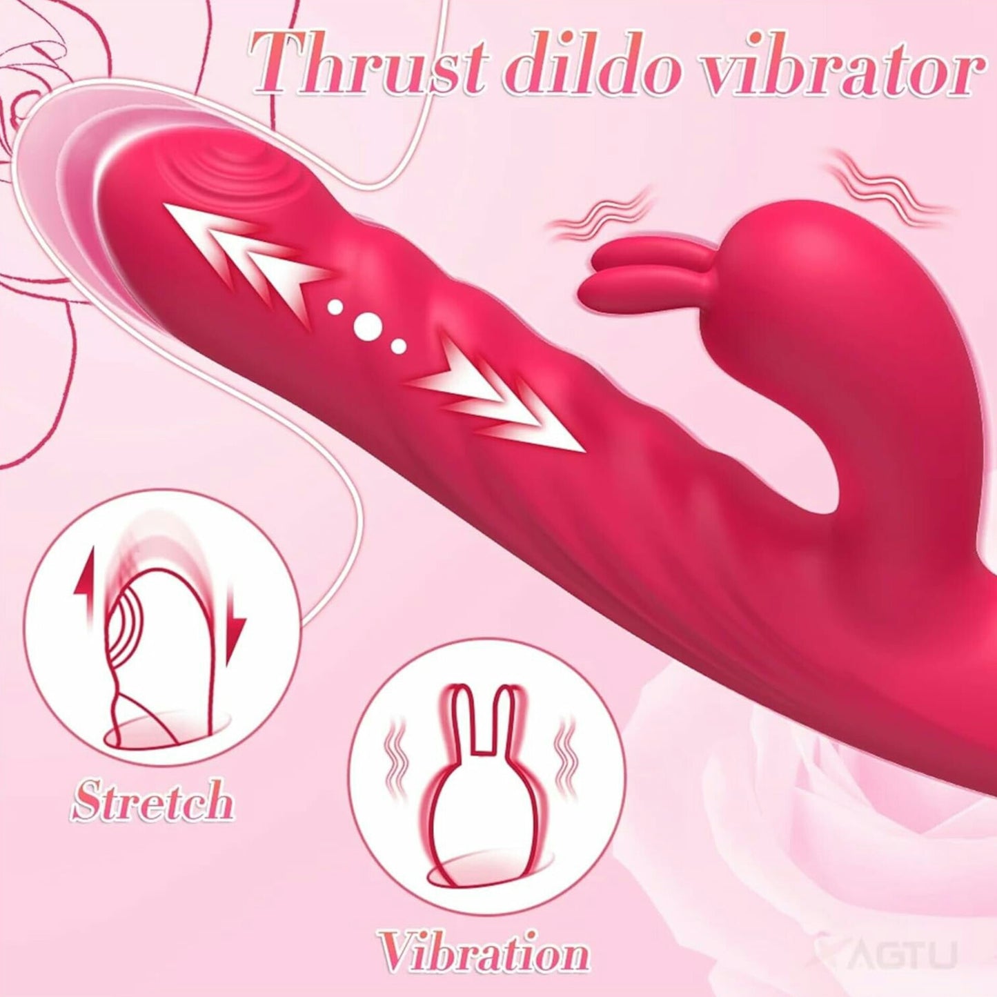 Vibrador Rabbit com Esferas Sobe e Desce