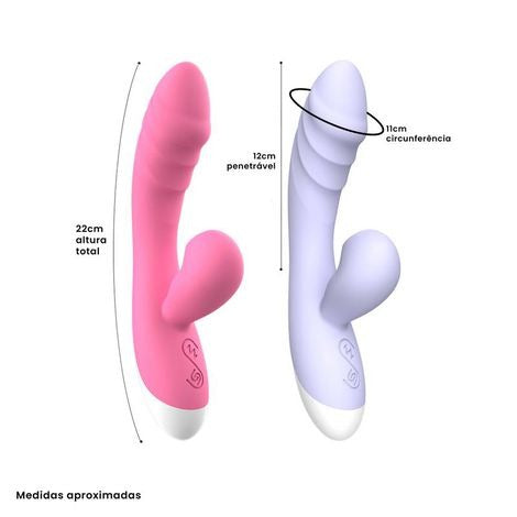 Vibrador e Sugador Recarregável Ponto G