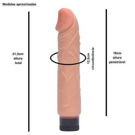 Pênis Realístico com Vibração 22cm