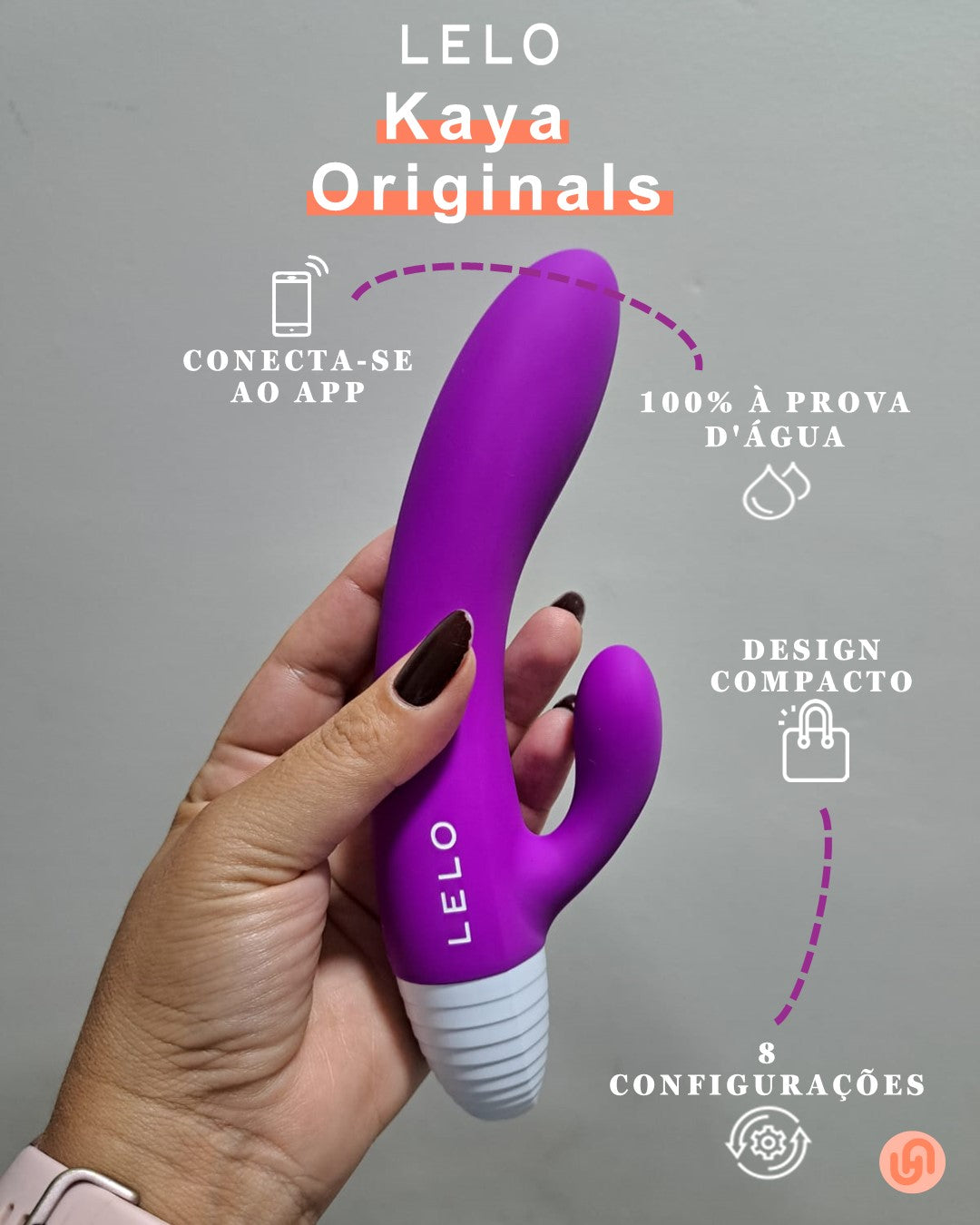 Vibrador Kaya Originals Bluetooth - 2 anos de garantia