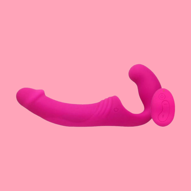 Dildo Strapless Recarregável com Controle