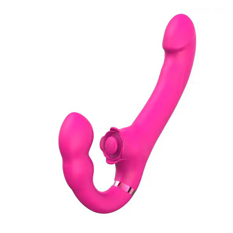 Vibrador Strapless Triplo Estímulo Recarregável