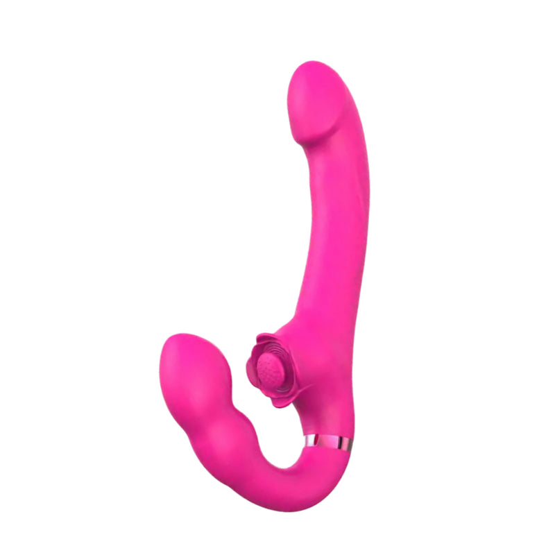 Vibrador Strapless Triplo Estímulo Recarregável