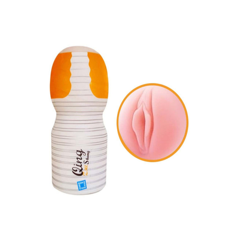 Masturbador tubo formato vagina texturizado