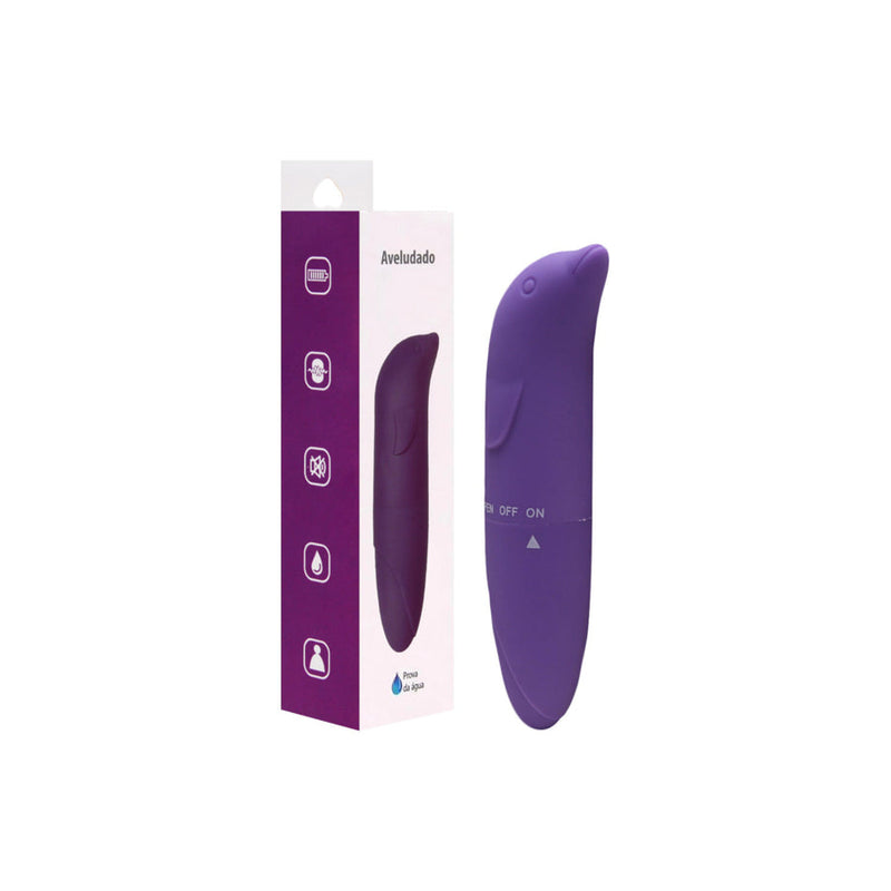 Vibrador Ponto G Golfinho toque aveludado