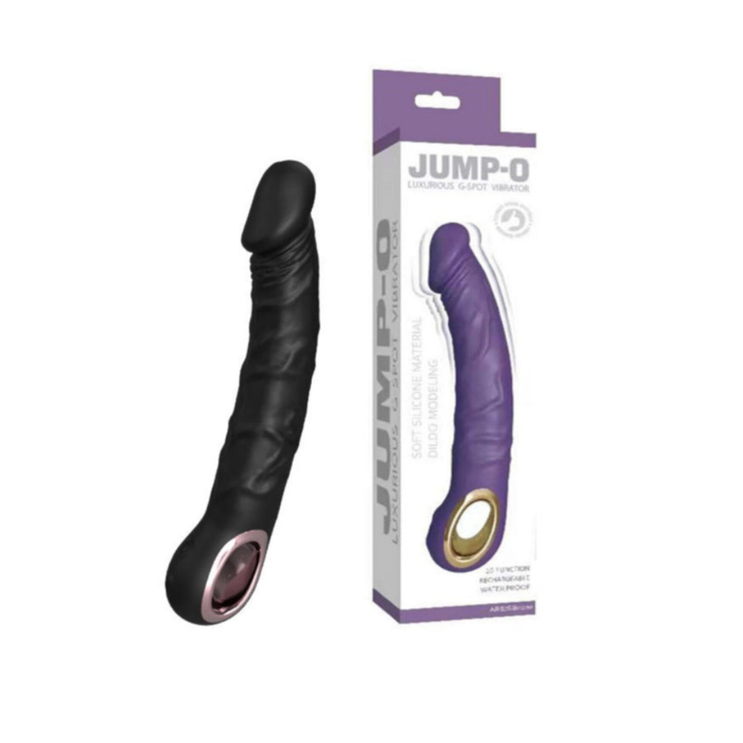 Vibrador Recarregável com Glande e Veias