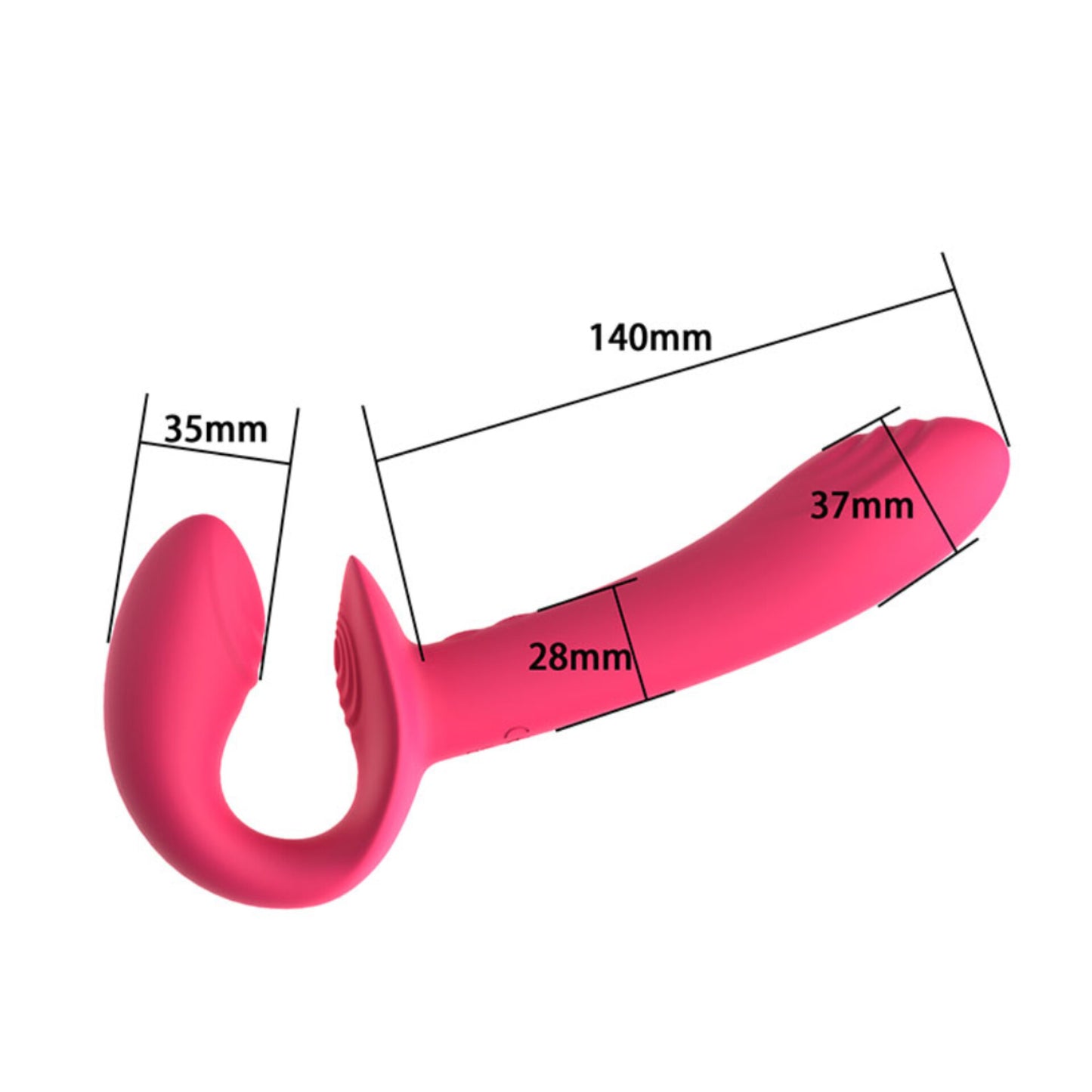Strapless com Plug Vaginal e Controle Remoto