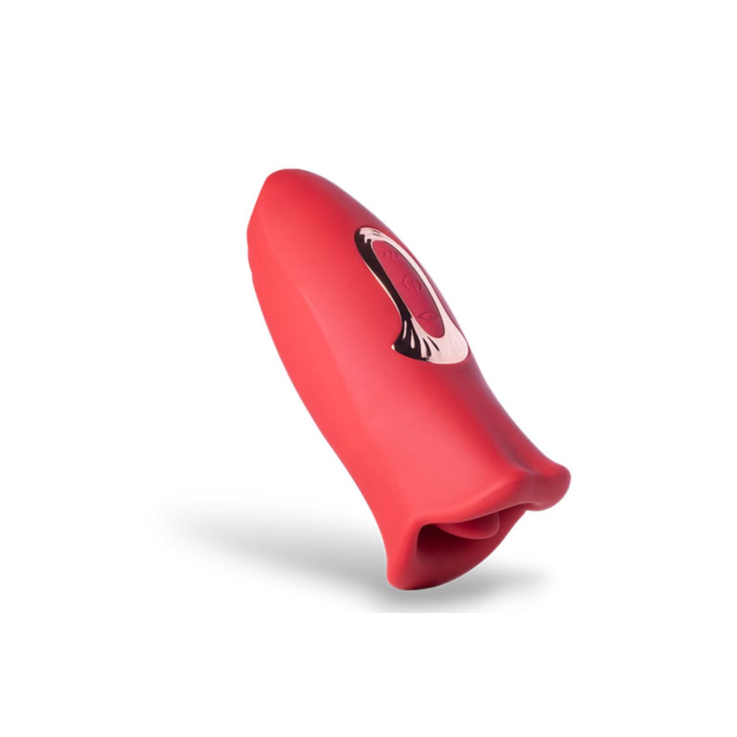 Vibrador Recarregável que Simula BeijoSugador Boca