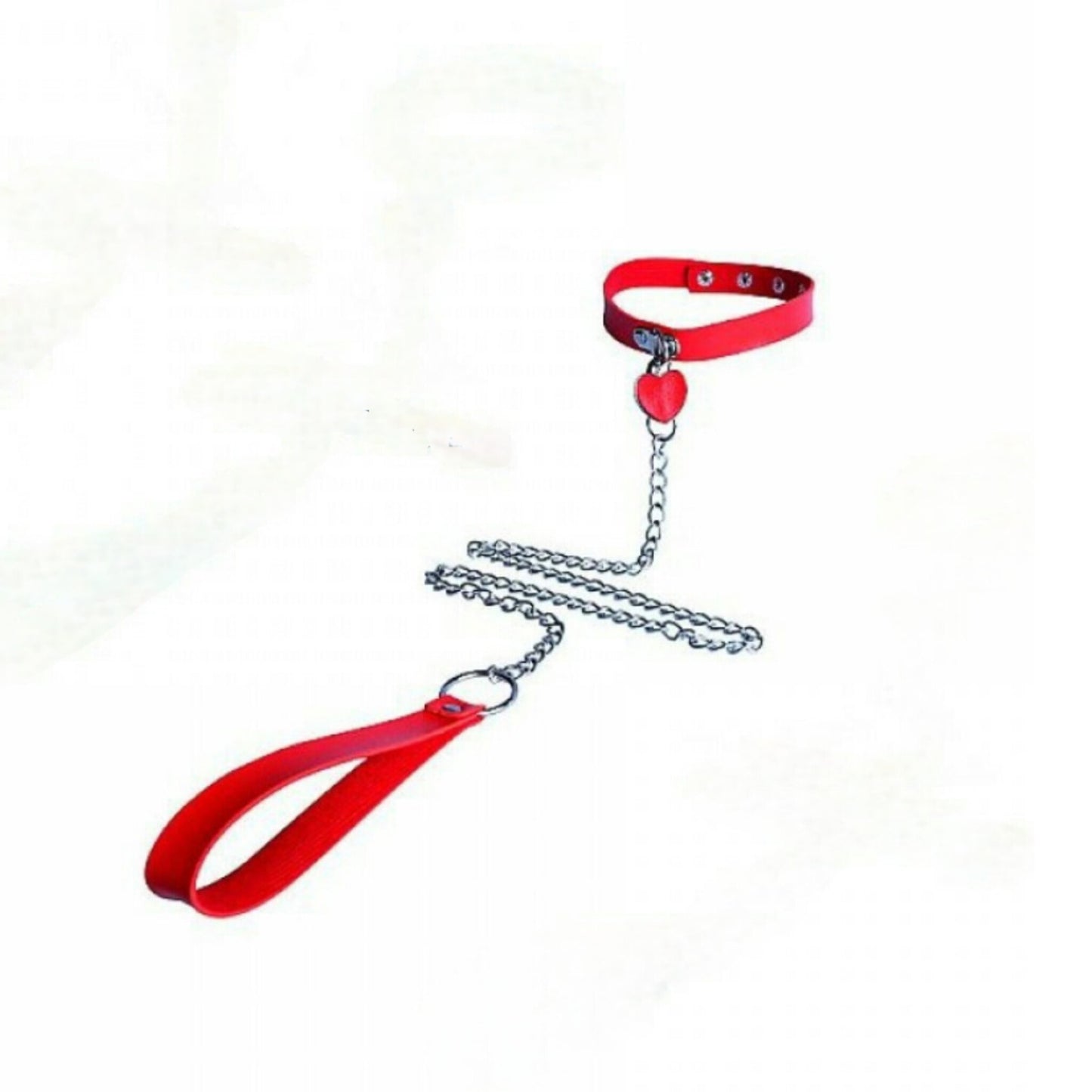 Coleira com Guia Coração