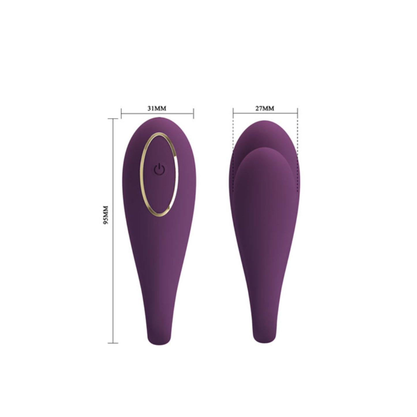 Vibrador para Casal Controle Bluetooth Recarregável