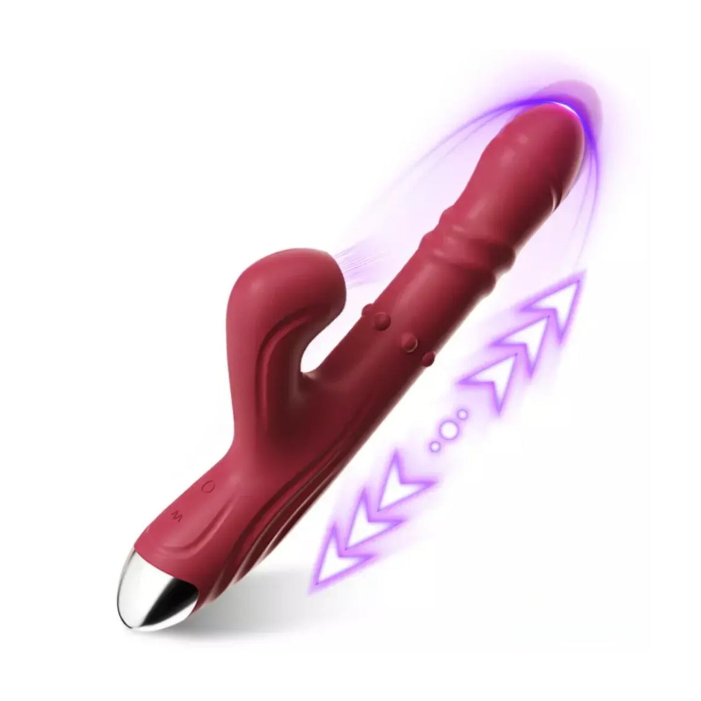 Vibrador e sugador com Esferas Sobe e Desce