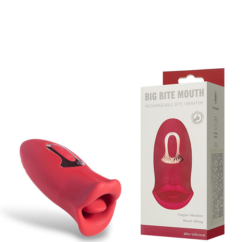 Vibrador Recarregável que Simula BeijoSugador Boca