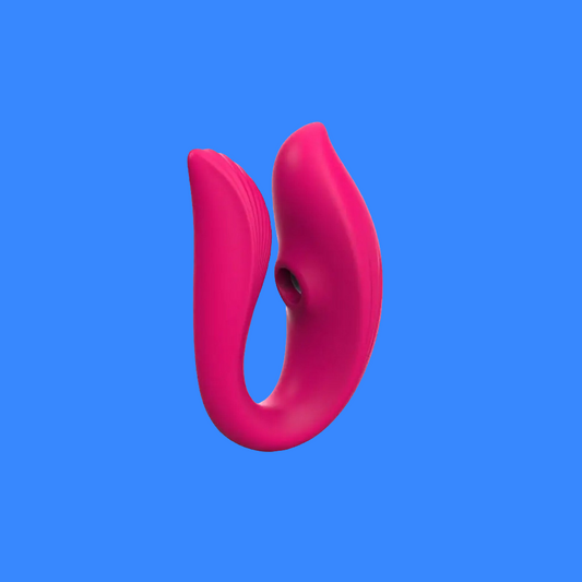 Vibrador para casal e Sugador App Control  com 12 modos de vibração.