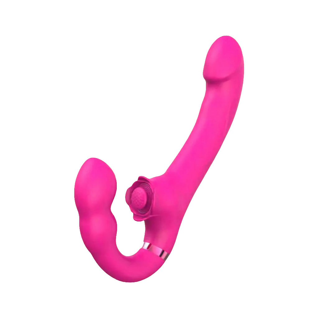 Vibrador Strapless Triplo Estímulo Recarregável