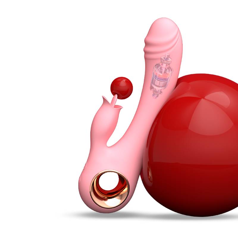 Vibrador com Estimulador de língua Recarregável
