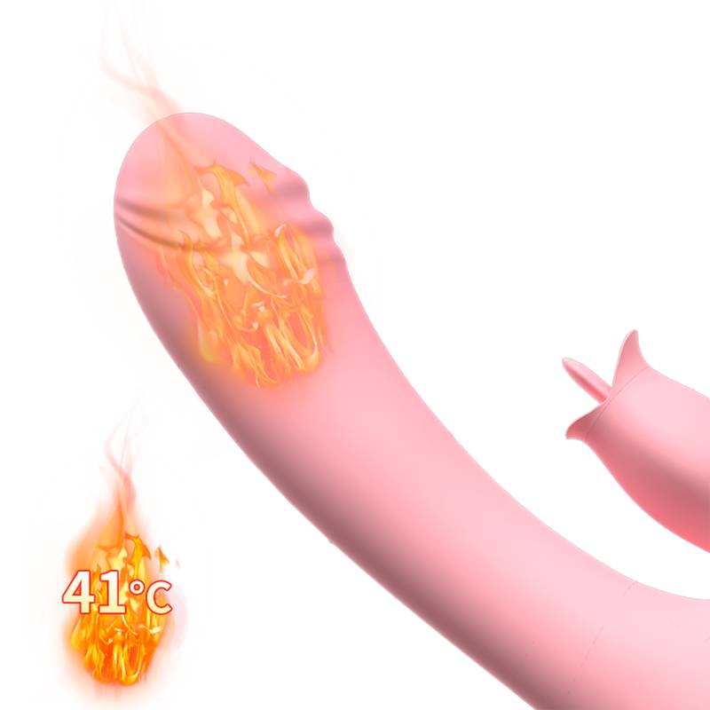 Vibrador com Estimulador de língua Recarregável