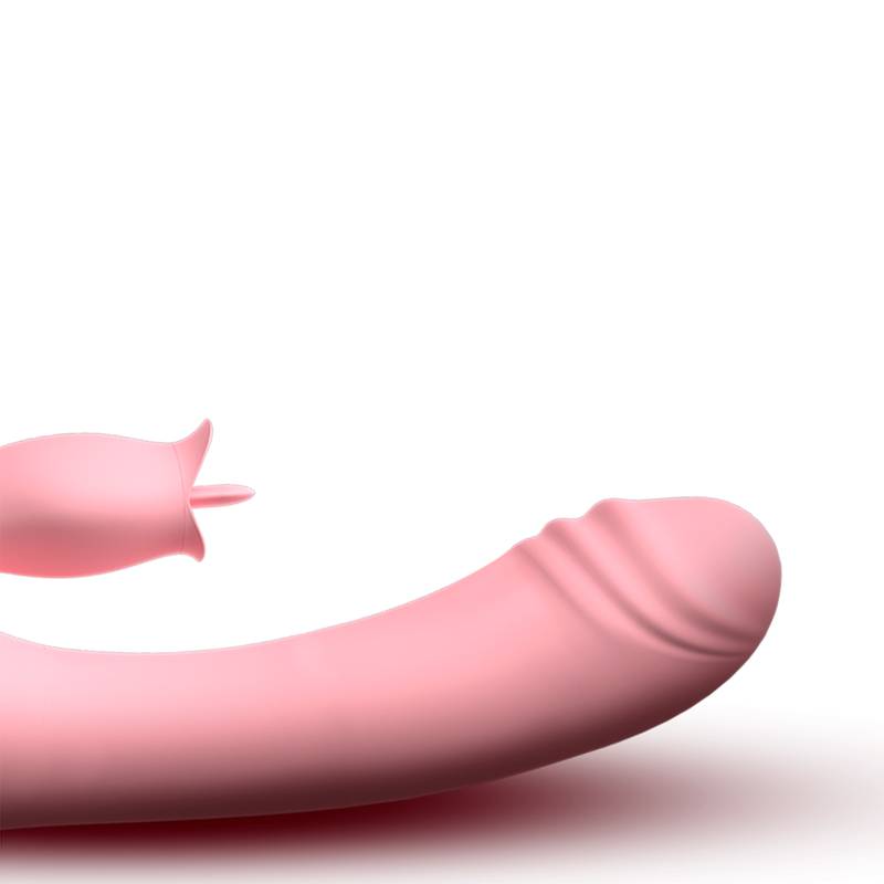 Vibrador com Estimulador de língua Recarregável