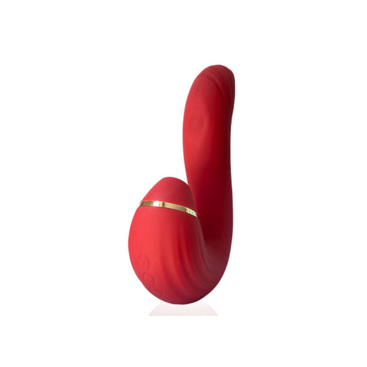 Vibrador e Sugador Recarregável Pulsação e Função de Aquecimento