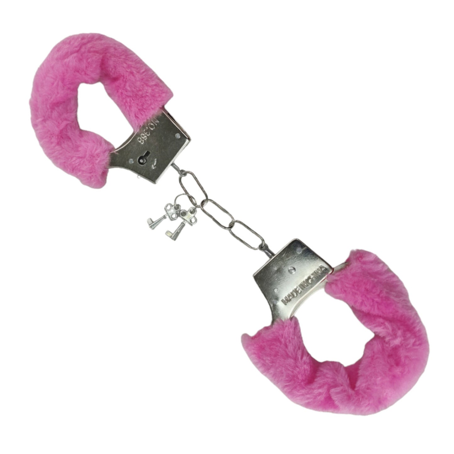 Algema Metal com Pelúcia Rosa