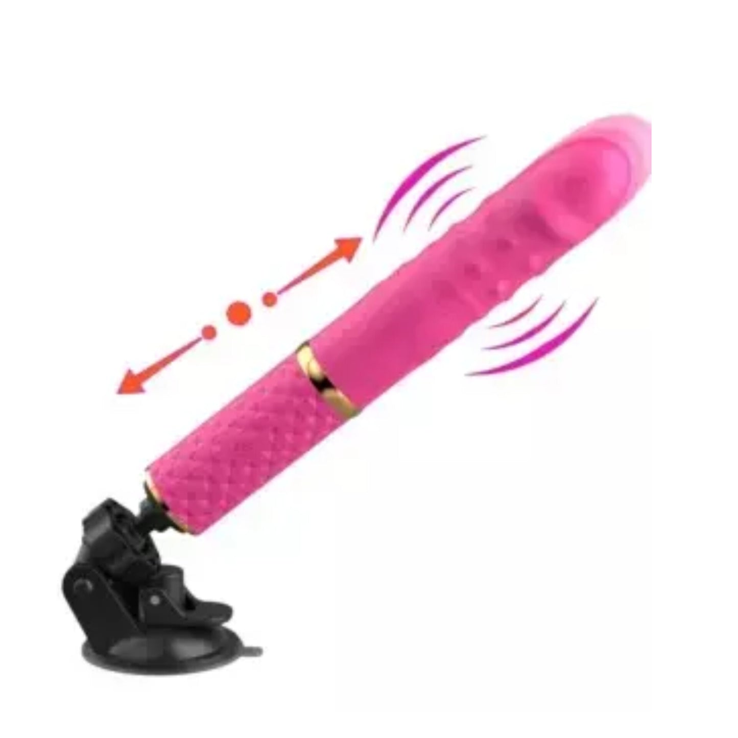 Vibrador Vai e Vem com Ventosa controle Via App