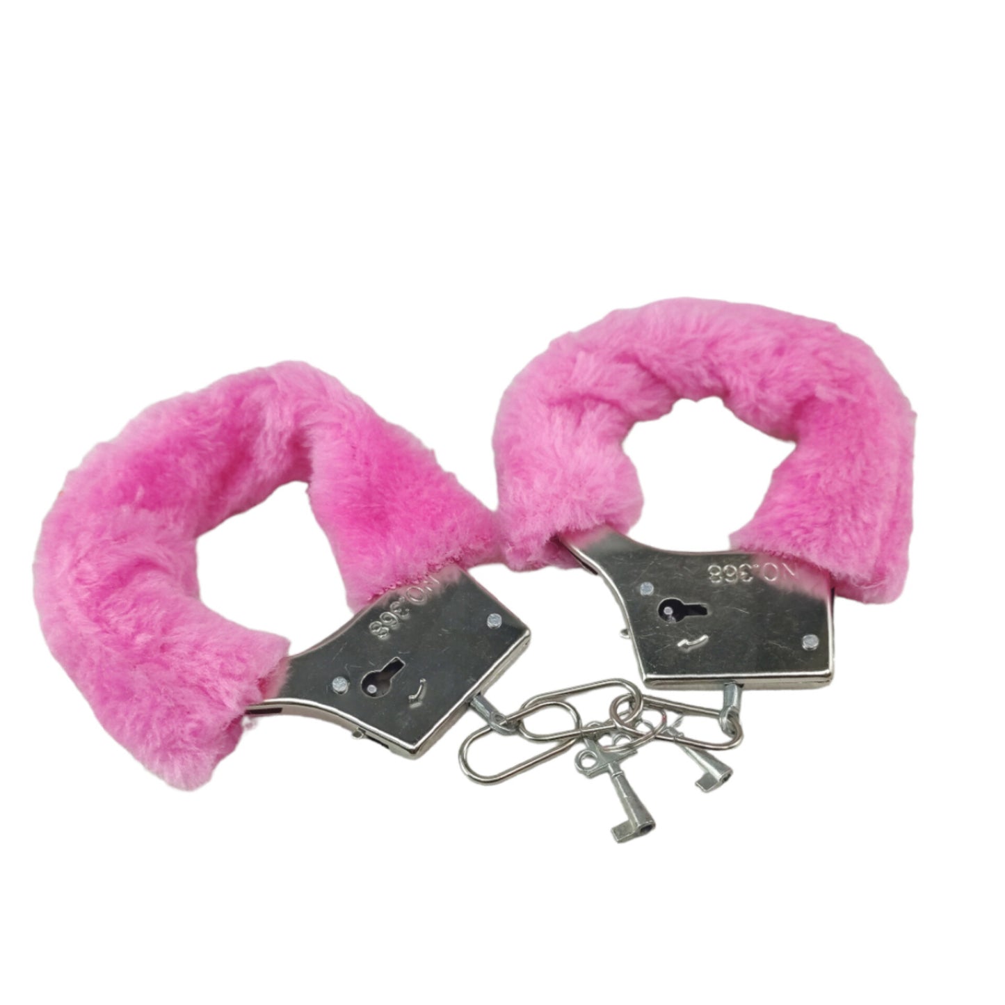 Algema Metal com Pelúcia Rosa