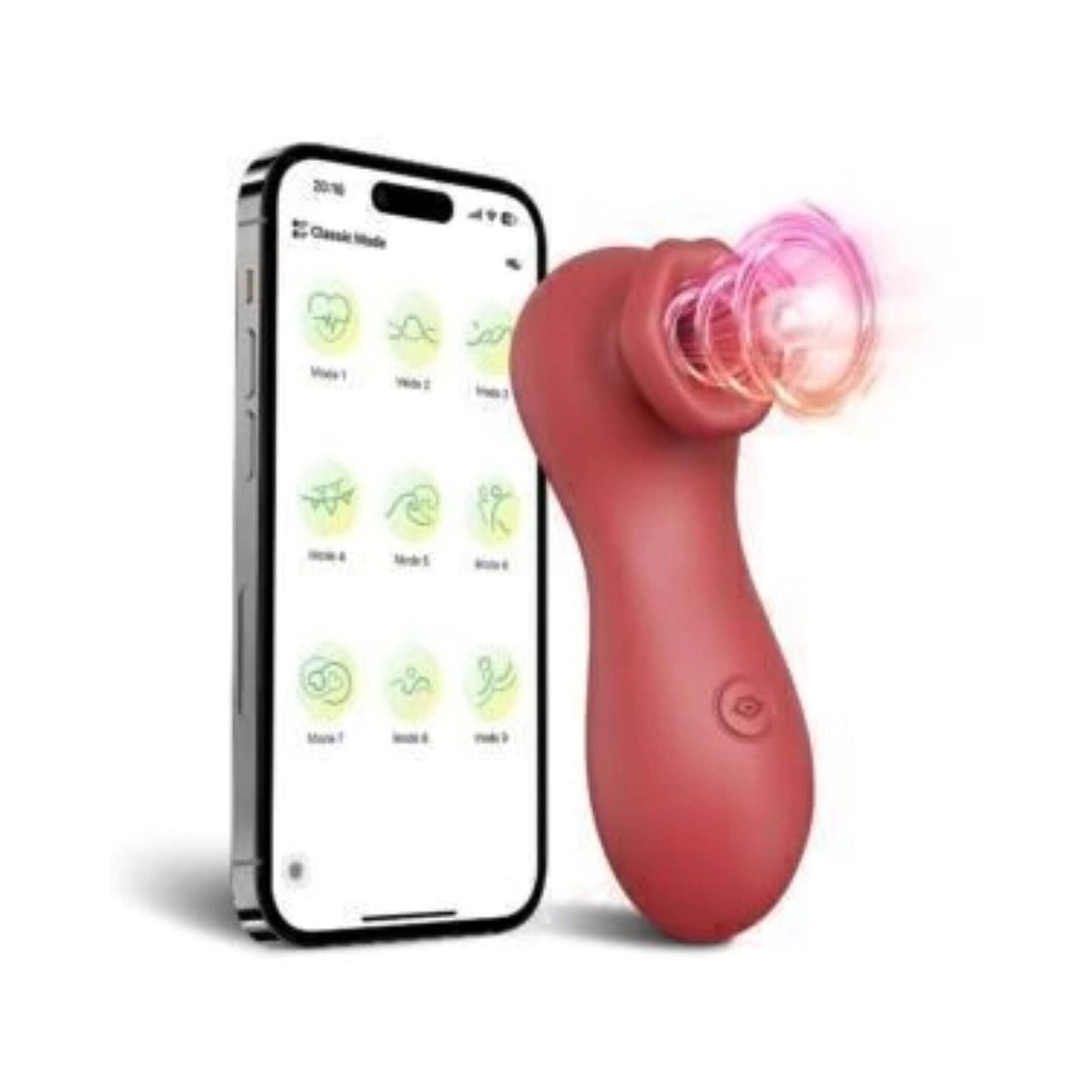 Mini Sugador Boca Recarregável com Controle Via App