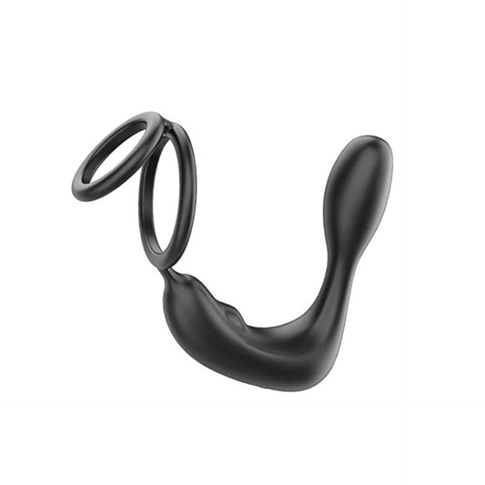 Anel Peniano Recarregável com Plug Anal Vibratório e Controle Remoto